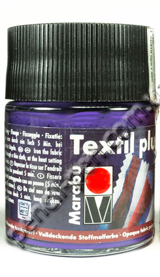 фото Фарба для темної тканини та шкіри Фіолетовий темний 50мл, 91119051 MARABU