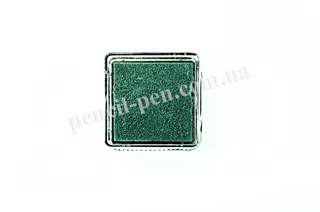 фото Штемпельна подушка з пігментним чорнилом, Зелений темний 945088007 HEYDA 2,5х2,5см.
