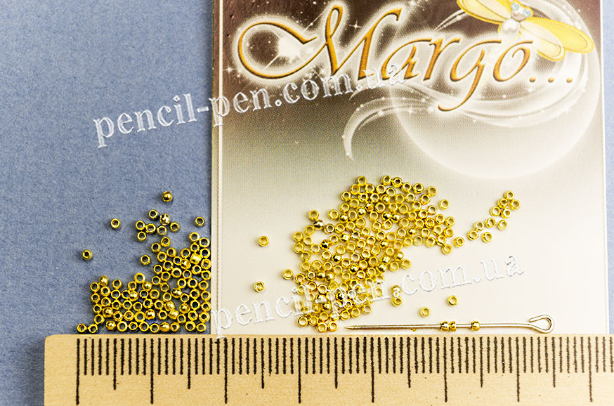 фото Стоперы круглые d:1,5 мм Золото 2г 18193715 MARGO, Китай