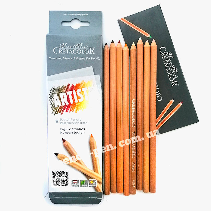 фото Набір пастельних олівців Artist Studio Line 8 кол, карт. упаковка, 47418 CRETACOLOR