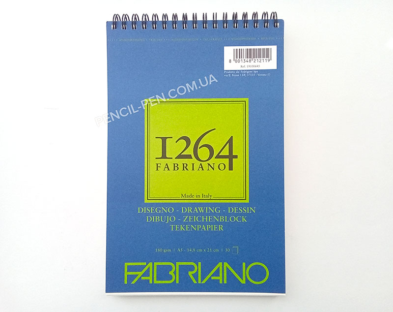 фото Альбом для рисунка 1264 А5 180 г/м2, 30л 19100645 FABRIANO