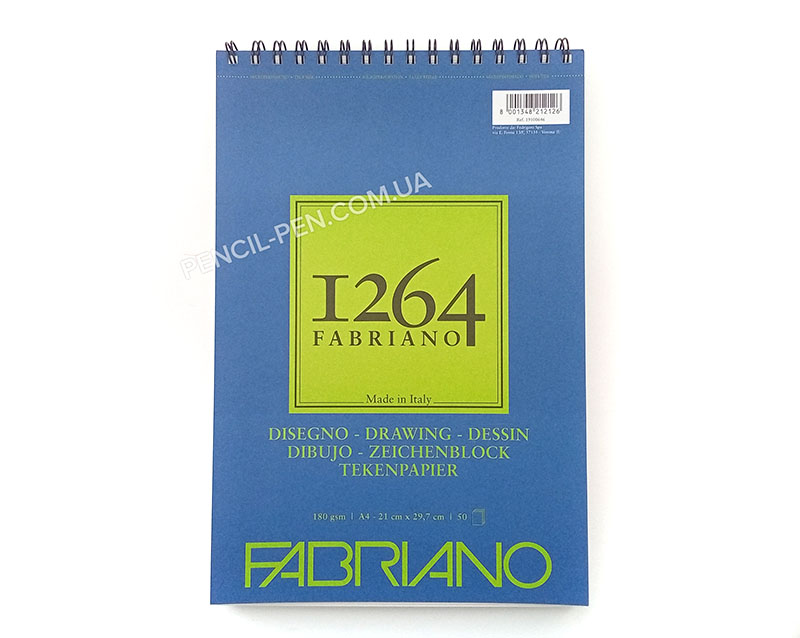 фото Альбом для рисунка 1264 А4 180 г/м2, 50л 19100646 FABRIANO