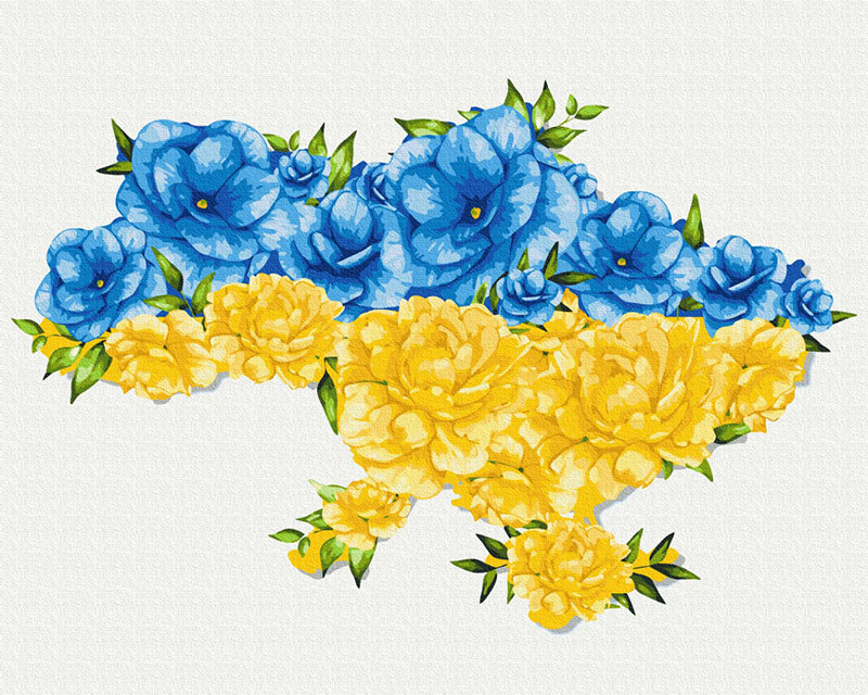 фото Картина по номерам Цветущая Украина 40х50см, BS53081 Brushme