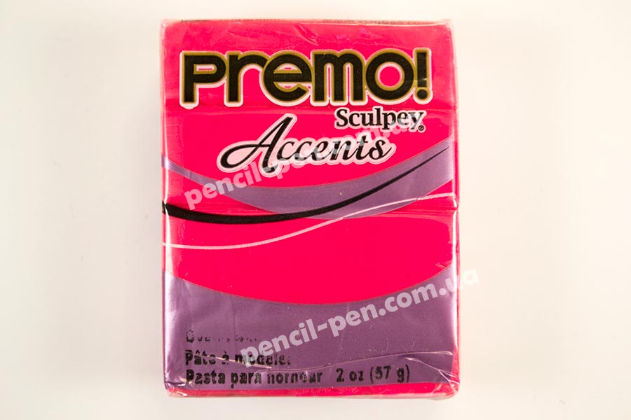 фото Пластика ФЛУОРЕСЦЕНТНА Premo Accents, Рожевий 50015503 POLYFORM 57г.